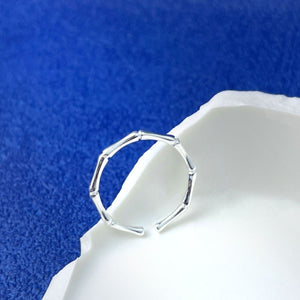 925 sterling silver Care instructions: Avoid wearing during exercise, as sweat w ring in silver with open ring silhouette