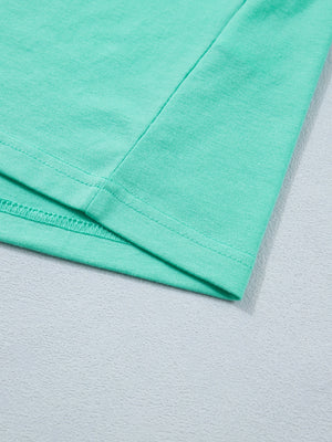 Eyelet Lace Ruffled Cap Sleeve Top in this colorway