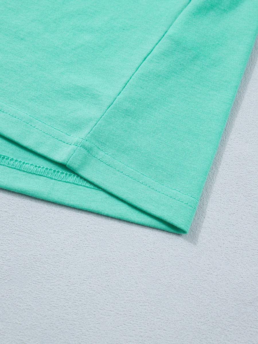 Eyelet Lace Ruffled Cap Sleeve Top in this colorway