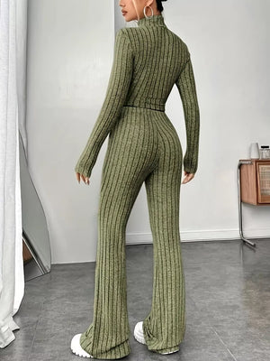 Black Two-Piece Sweater Sets