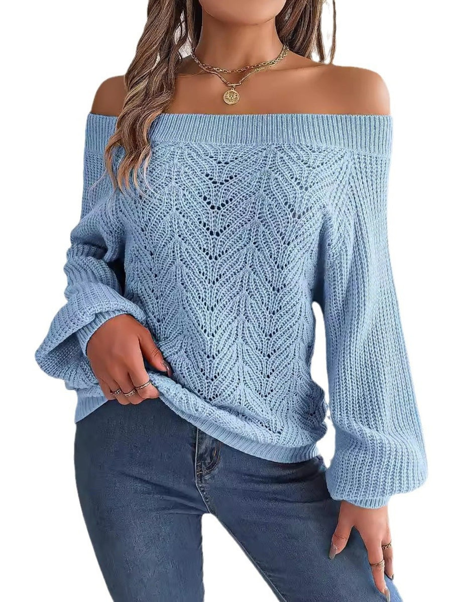 pullover sweater in lime green with openwork and hip-length