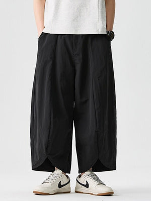 95%polyester,5%spandex Care instructions: Machine wash cold harem pants in Ivory with loose silhouette