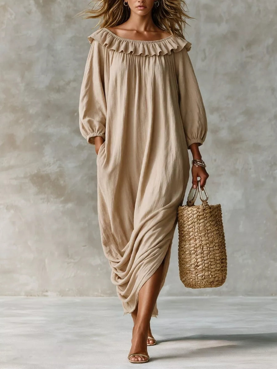 Black midi dress with midi and pullover