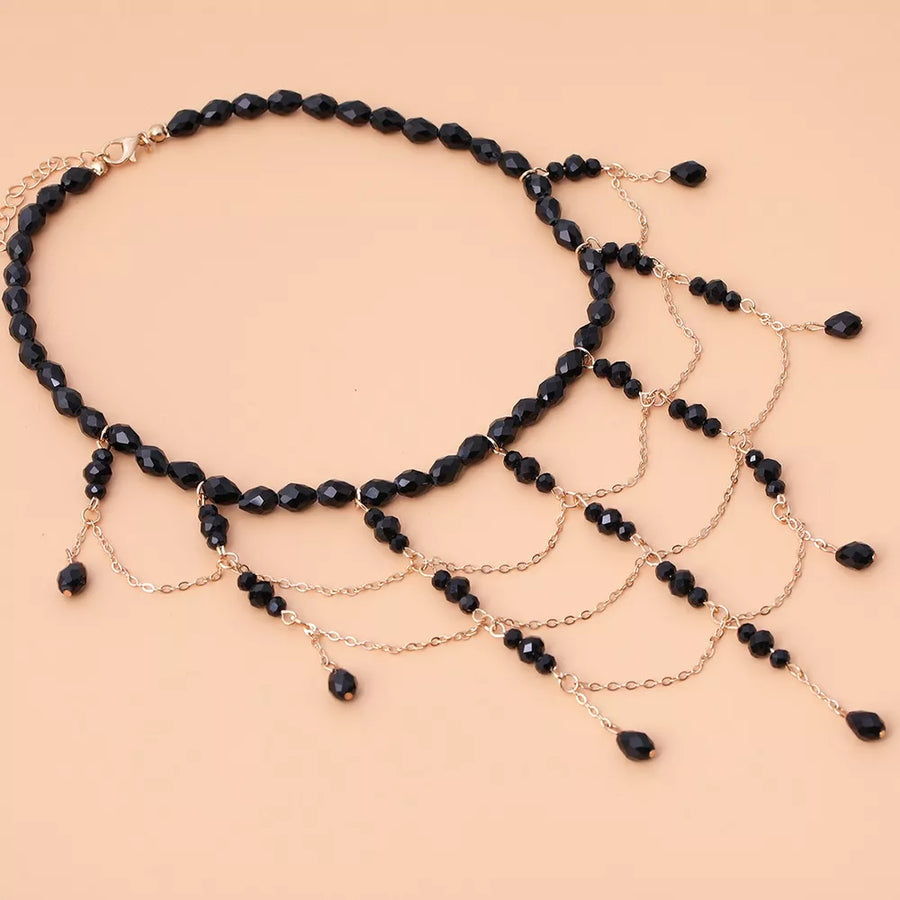 Beaded Choker Necklace With 18k Gold option 6