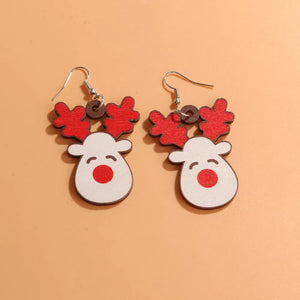 brown earrings with dangle and fishhook