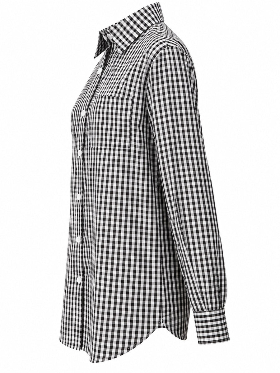 Grey button-down shirt