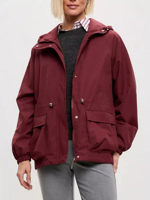 dark brown windbreaker