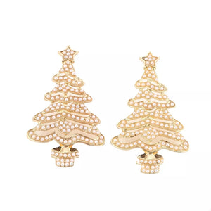 Synthetic Pearl, 18K Gold-Plated, Zinc alloy, Rhinestone Care instructions: Avoi earrings in clear with straight silhouette