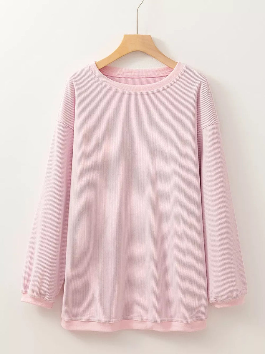 Ribbed Corduroy Oversized Sweatshirt option 5