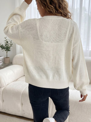 blush pink cardigan