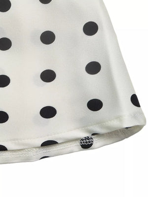 Polka Dot Midi Skirt in Orange-red, view 11