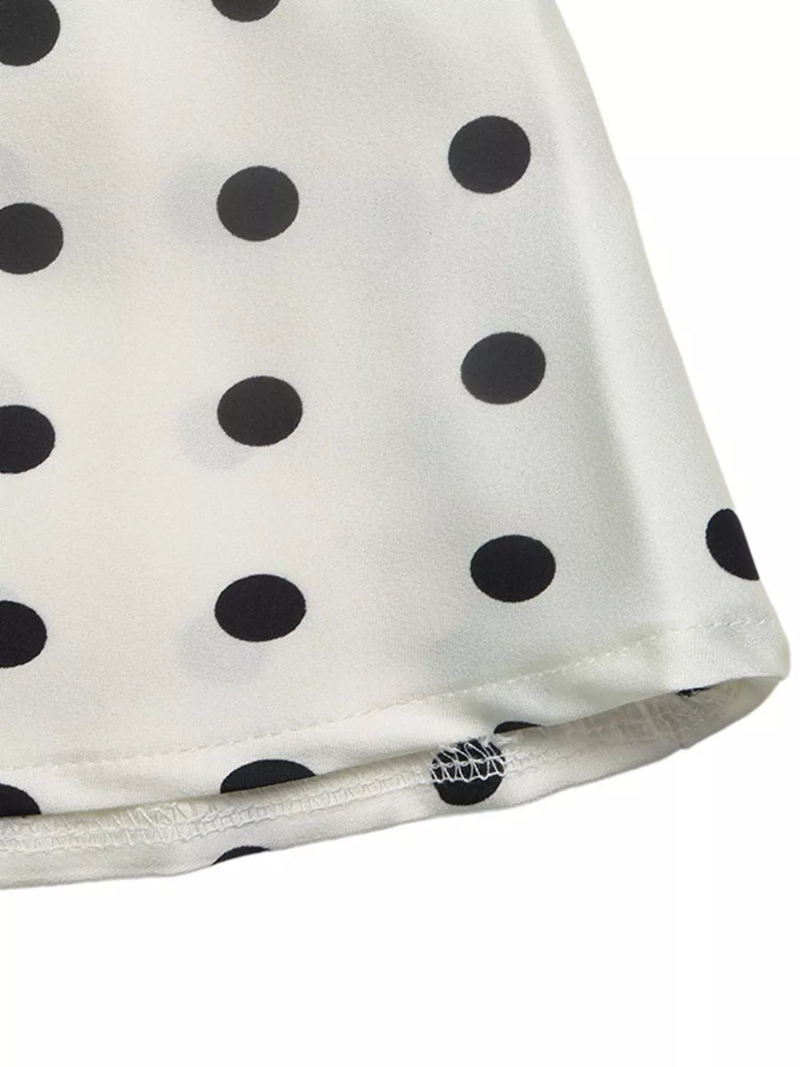 Polka Dot Midi Skirt in Orange-red, view 11