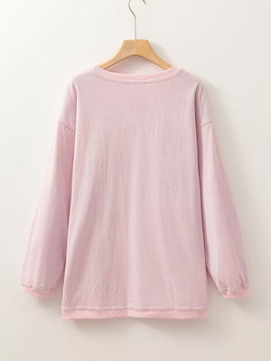 Ribbed Corduroy Oversized Sweatshirt option 6