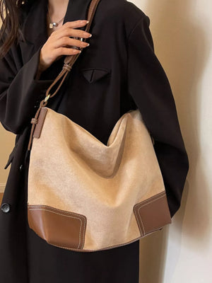 Color Block Shoulder Bag option 7