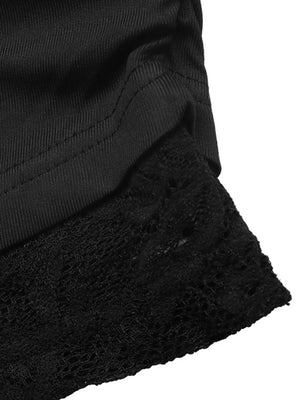one-shoulder top in Black