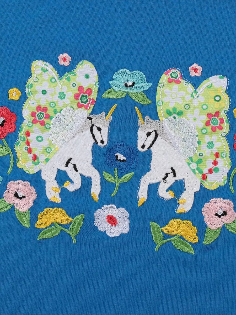 Children's Embroidered Unicorn T-shirt option 3