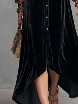 maxi dress featuring leopard-print in dark teal with 100% polyester Care instructions: Machine wash cold texture