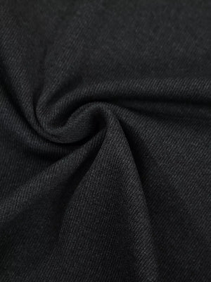 Black Men's Textured Knit Short Sleeve T-shirt