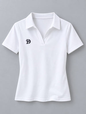 orange polo shirt