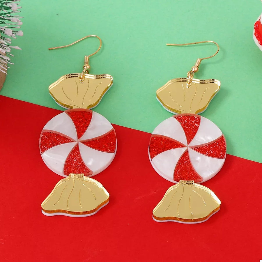 Gold earrings with long and post-back