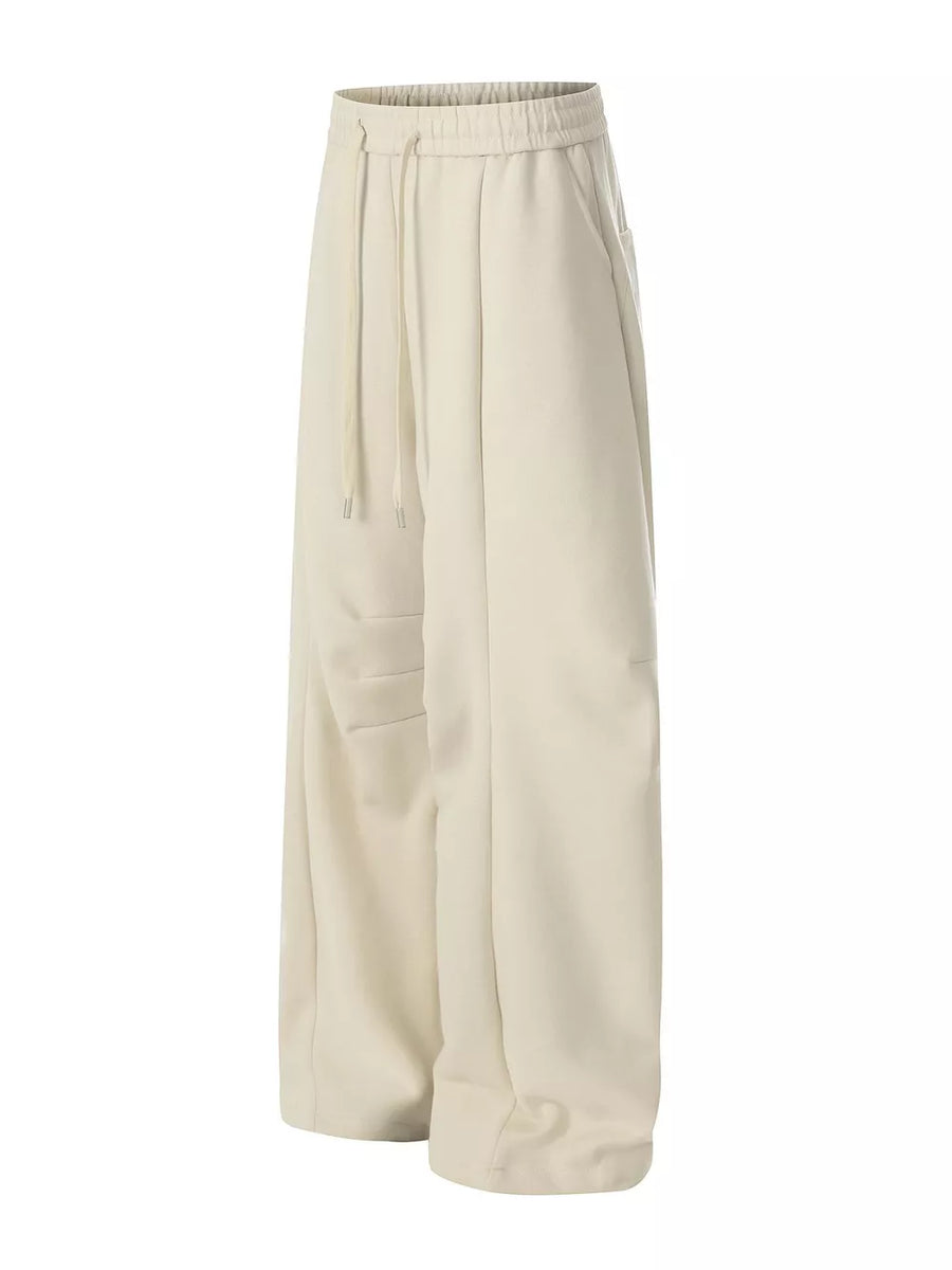sweatpants in royal blue with drawstring waist and full-length