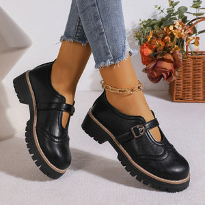 black loafers