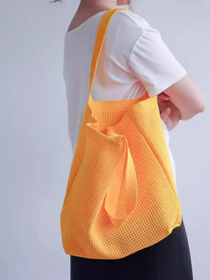 Sky Blue Lightweight Woven Shoulder Bag