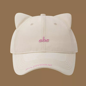 Brown Cat Ear Baseball Cap