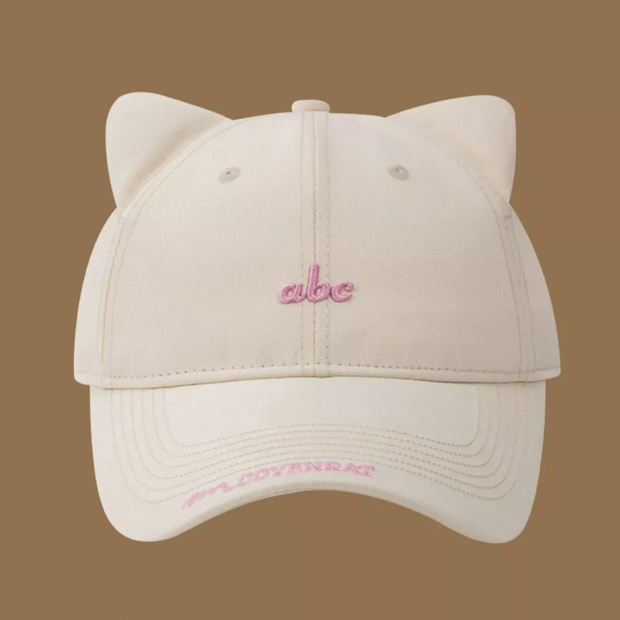 Brown Cat Ear Baseball Cap