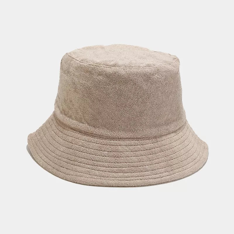Wide Brim Bucket Hat in Blue with wide brim