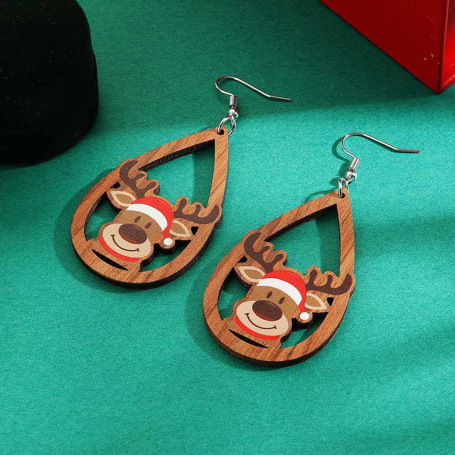 Alloy, wood Care instructions: 1 ACCESSORIES in white with dangle silhouette