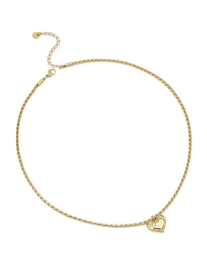 18K Gold-Plated,Stainless Steel Care instructions: Avoid wearing during exercise necklace in Silver with straight silhouette