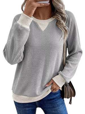 blush pink sweatshirt