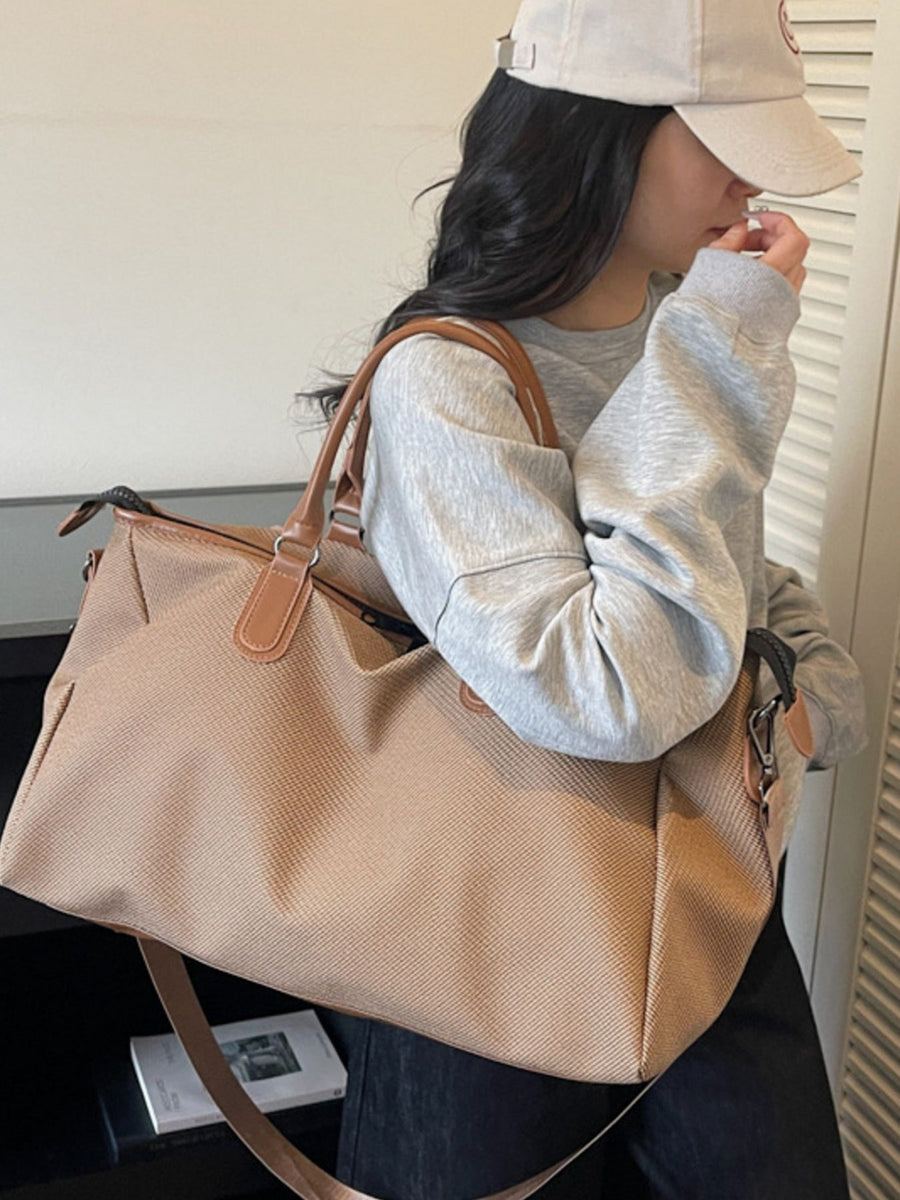 tote in brown