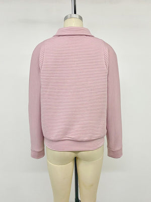 blush pink sweatshirt