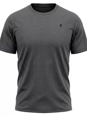 Men's Classic Fit Crew Neck T-shirt Plus Size in Blue