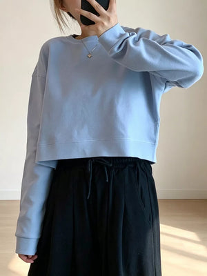 Crew Neck Drop Shoulder Sweatshirt, view 15