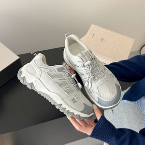 Polyester,Rubber Imported Size &amp sneakers in White with regular silhouette