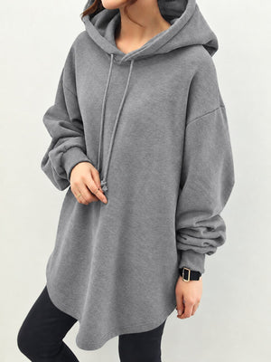 streetwear pullover hoodie in Gray with hooded