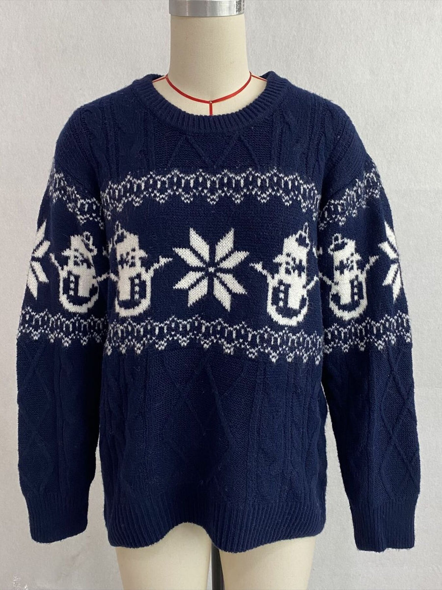 pullover sweater in White
