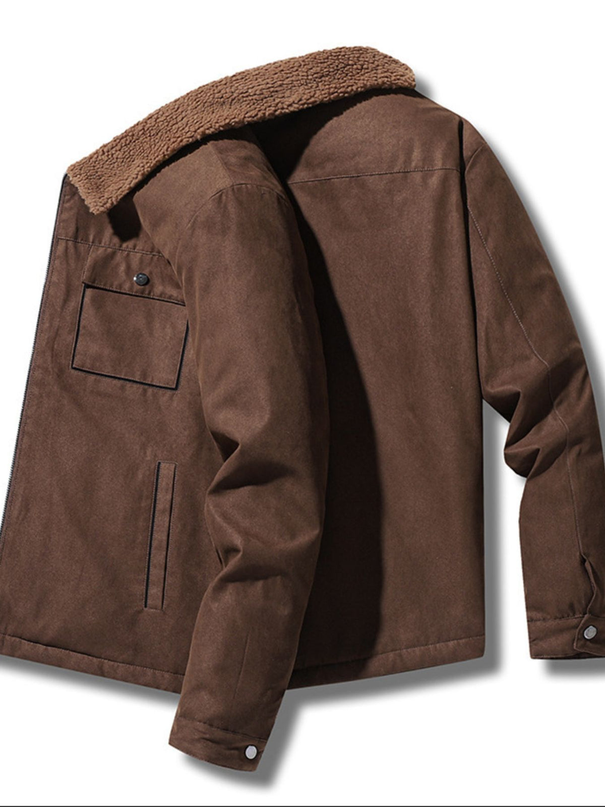 85% polyester, 15% nylon Care instructions: Machine wash cold utility jacket in Gray with regular silhouette