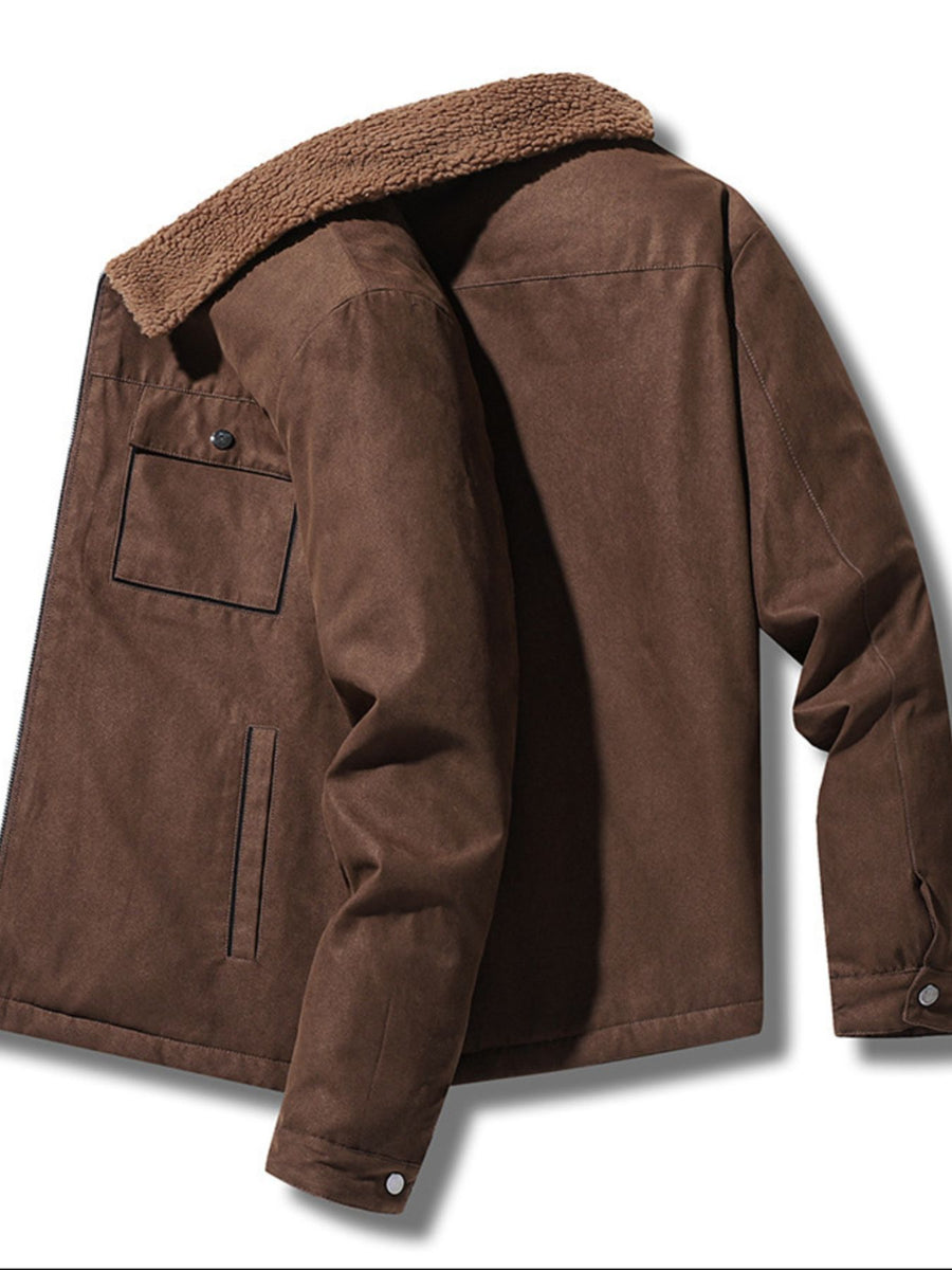 85% polyester, 15% nylon Care instructions: Machine wash cold utility jacket in Gray with regular silhouette