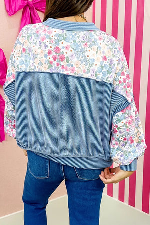 Multicolour Floral Print Round Neck Shift Top option 4