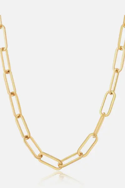 necklace in gold featuring chunky and jewelry fit