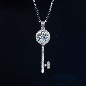silver necklace with 15.7 inch chain with extension and clasp