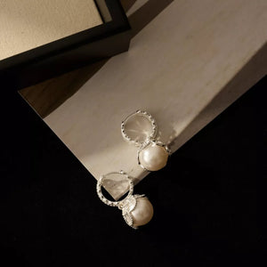 earrings in ivory featuring hoop design and hoop fit