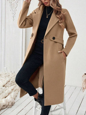 100% polyester Care instructions: Machine wash cold overcoat in Dark Gray with straight silhouette