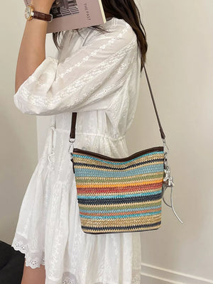 Color crossbody bag with medium and zip