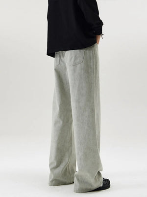 Men's Full Size Wide Leg Pants in Gray