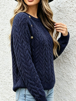100% polyester Care instructions: Machine wash cold pullover sweater in Deep Red with regular silhouette